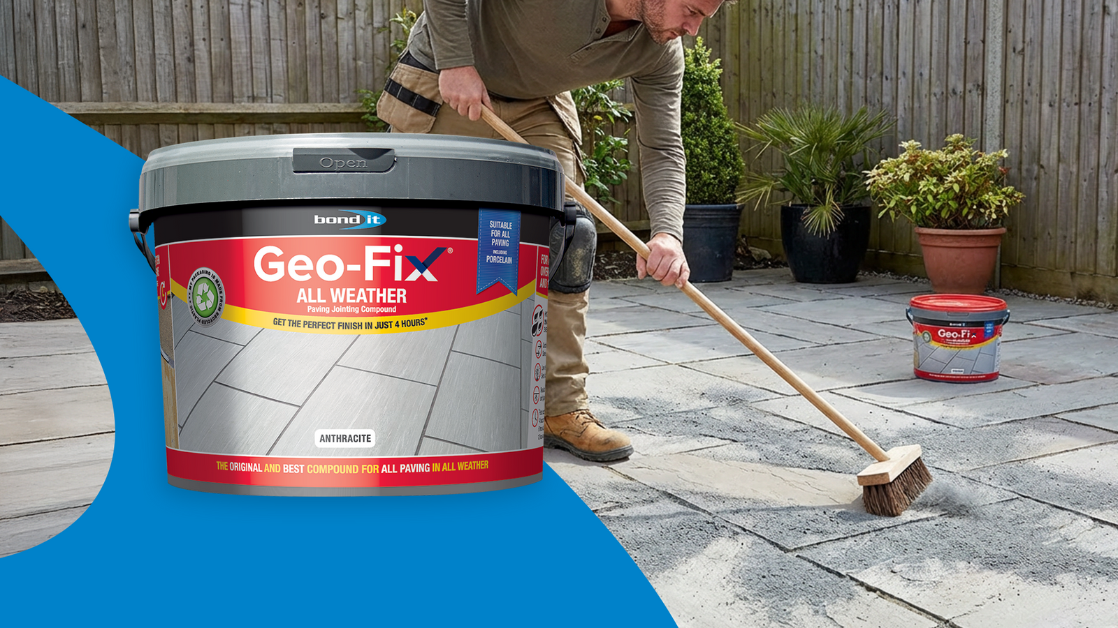 Using brush in jointing compounds for paving