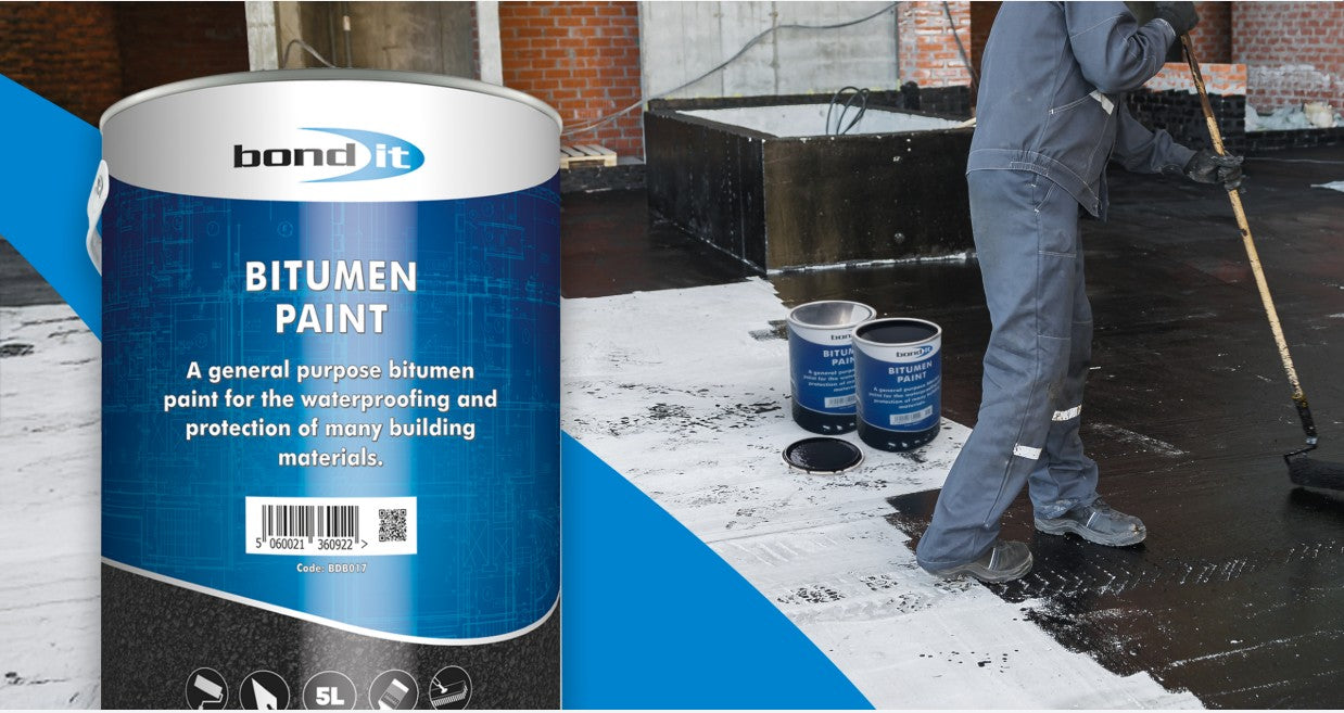 How to Use Bitumen Black Paint | Waterproof & Roof Protection – Bond It ...