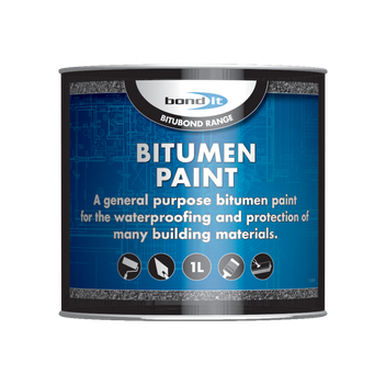 Black Bitumen Paint - Wood, Steel, Concrete & Roofs – Bond It Group