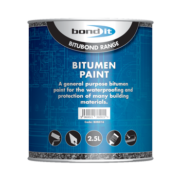 Black Bitumen Paint - Wood, Steel, Concrete & Roofs – Bond It Group
