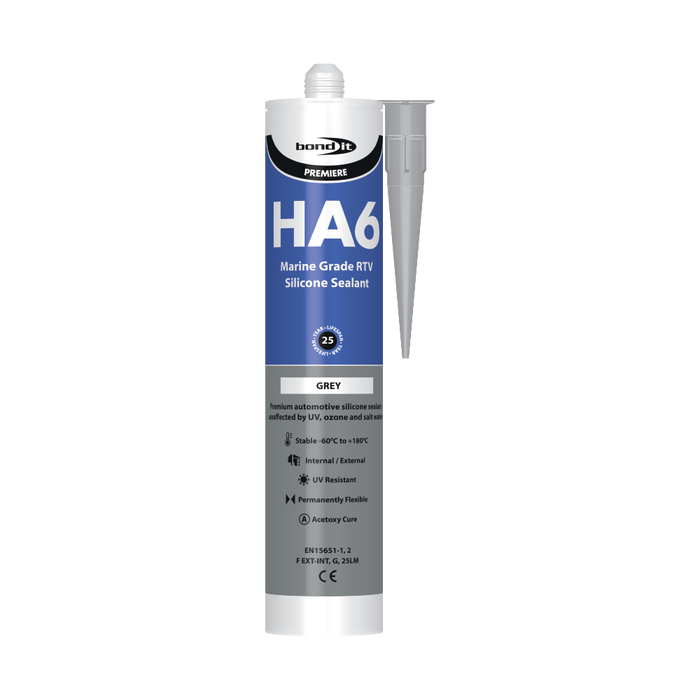 HA6 Marine Grade Acetoxy RTV Silicone Sealant