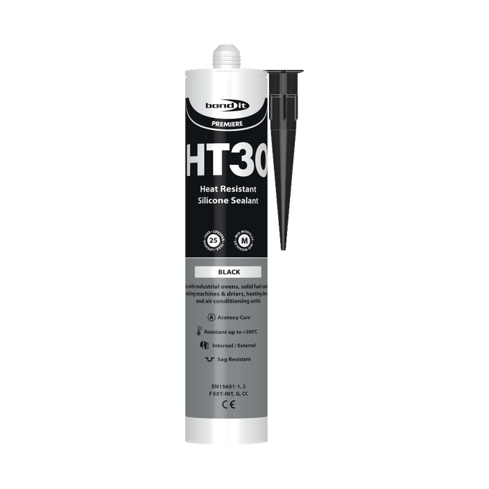 HT30 Acetic Curing UV Resistant High Temperature Silicone Sealant