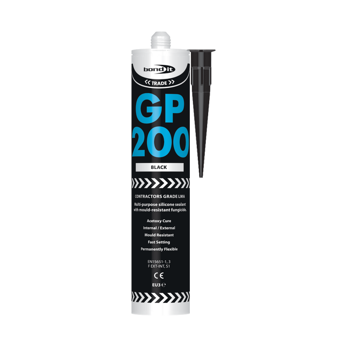 GP200 Contractors Grade LMA General Purpose Acetoxy Silicone Sealant With Fungicide