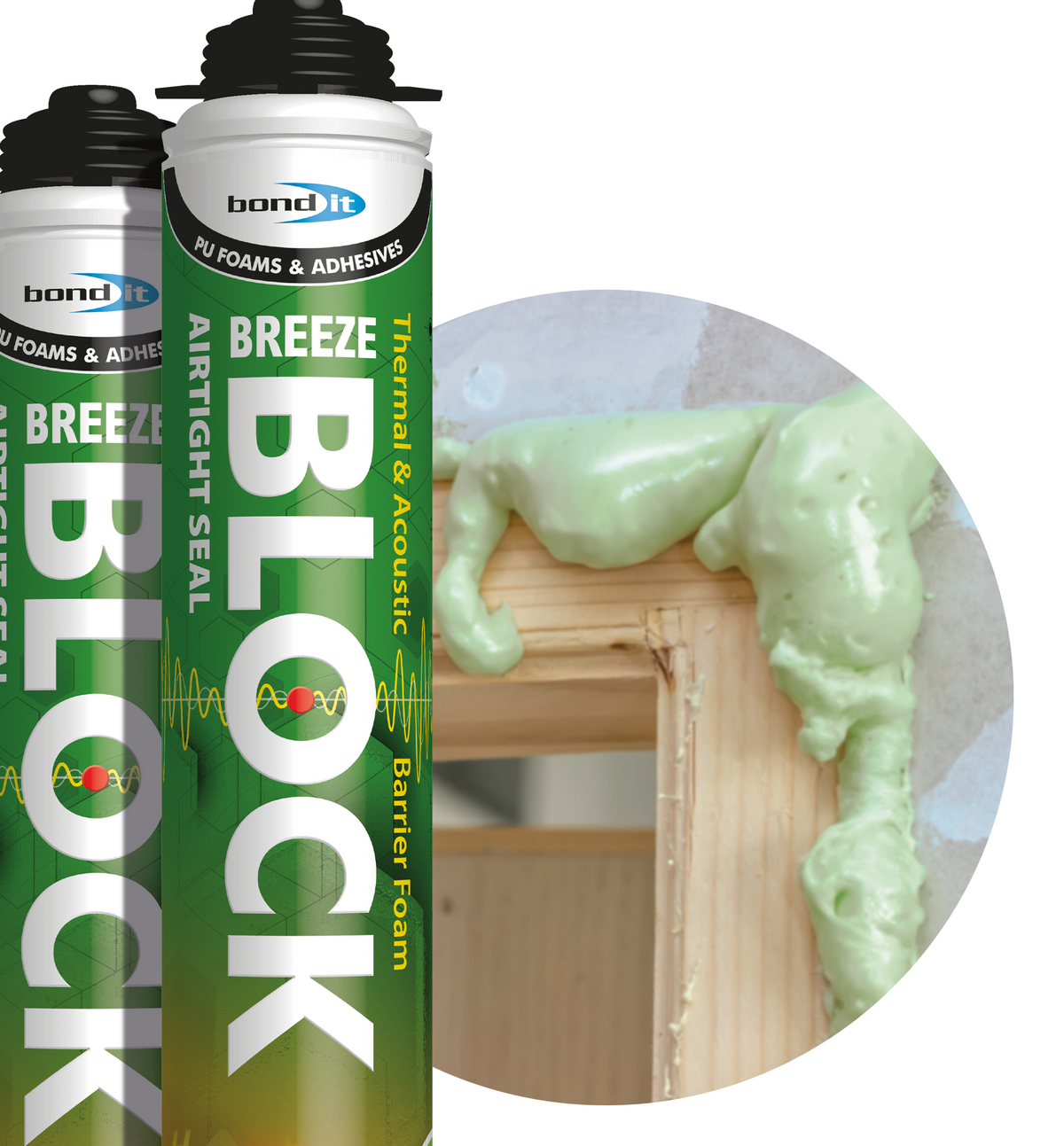 Breeze Block Airtight PU Foam